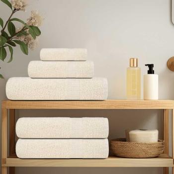 Saunatücher FROGN 10 Stk. Creme 80x200 cm 360 g/m²