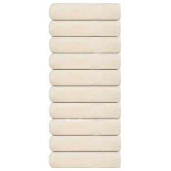 ARDEBO.de - Handtücher FROGN 10 Stk. Creme 50x100 cm 360 g/m²