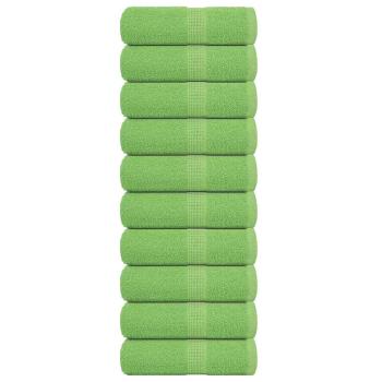 ARDEBO.de - Gästetücher FROGN 10 Stk. Apfelgrün 30x50 cm 360 g/m²