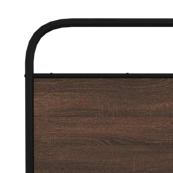 Ersatz-Kopfteil Braun Eichen-Optik 160 cm Stahl und Holzwerkstoff