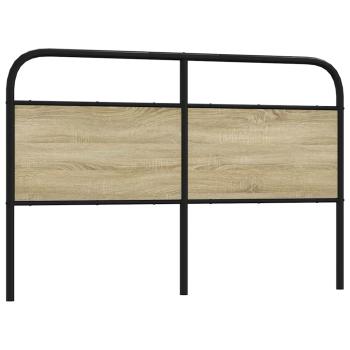 ARDEBO.de - Ersatz-Kopfteil Sonoma-Eiche 160 cm Stahl und Holzwerkstoff