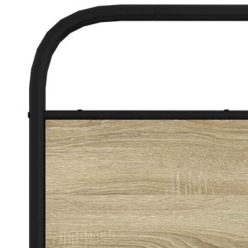 Ersatz-Kopfteil Sonoma-Eiche 160 cm Stahl und Holzwerkstoff