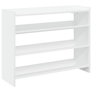 Schuhregal Weiß 80x25x62 cm Holzwerkstoff