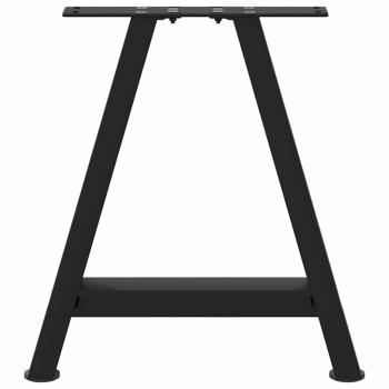 Couchtischbeine A-Form 2 Stk. Schwarz 50x(42-43) cm Stahl