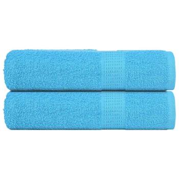 ARDEBO.de - Handtücher FROGN 2 Stk. Türkis 50x100 cm 360 g/m²