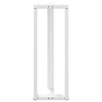 Bartischbeine T-Form 2 Stk. Weiß 40x35x(110-111) cm Stahl