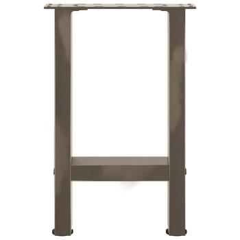 Couchtischbeine Naturstahl 2 Stk. 28x(42-43) cm Stahl