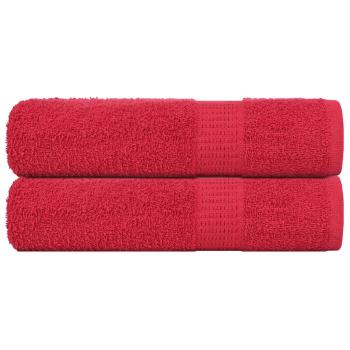 ARDEBO.de - Duschtücher FROGN 2 Stk. Rot 70x140 cm 360 g/m²