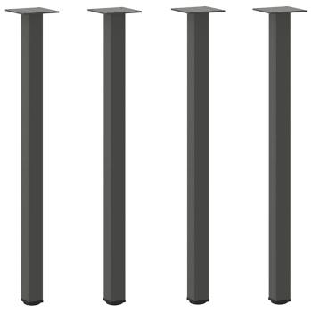 Konsolentischbeine 4 Stk. Anthrazit 72-74 cm Stahl