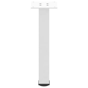 Couchtischbeine 4 Stk. Weiß 42-44 cm Stahl