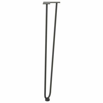 Haarnadelbeine für Konsolentische 4 Stk. Anthrazit 72 cm Massivstahl