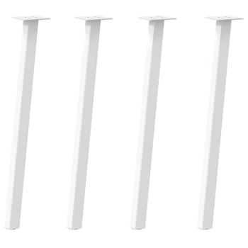 Konsolentischbeine 4 Stk. Weiß 72 cm Stahl