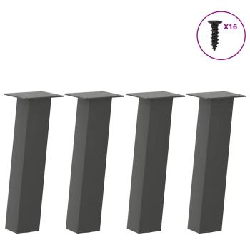 ARDEBO.de - Couchtischbeine 4 Stk. Anthrazit 30 cm Stahl