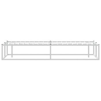 Bettgestell ohne Matratze Weiß 140x200 cm Metall