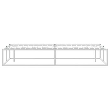 Bettgestell ohne Matratze Weiß 180x200 cm Metall