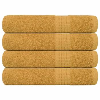 ARDEBO.de - Handtücher FROGN 4 Stk. Gold 100x200 cm 360 g/m²