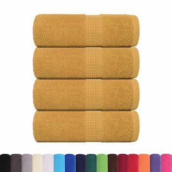 Gästetücher FROGN 4 Stk. Gold 30x50 cm 360 g/m²