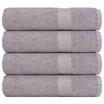 ARDEBO.de - Handtücher FROGN 4 Stk. Grau 50x100 cm 360 g/m²
