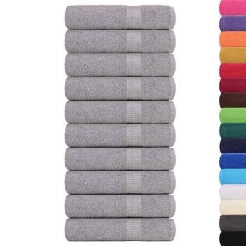 Badetücher FROGN 10 Stk. Grau 100x150 cm 360 g/m²