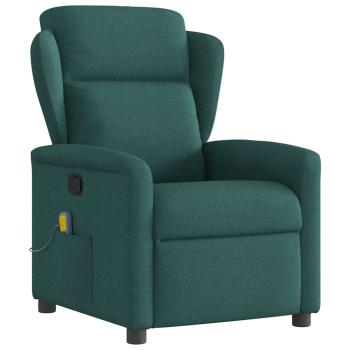 ARDEBO.de - Massagesessel Dunkelgrün Stoff