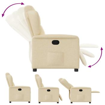 Relaxsessel Creme Stoff