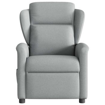Massagesessel Hellgrau Stoff