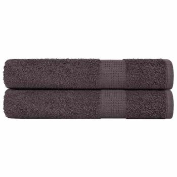 ARDEBO.de - Saunatücher FROGN 2 Stk. Anthrazit 80x200 cm 360 g/m²