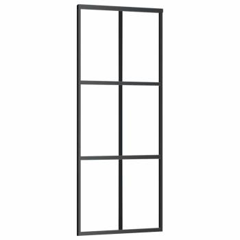 Schiebetür mit Beschlag 76x205 cm ESG-Glas & Aluminium