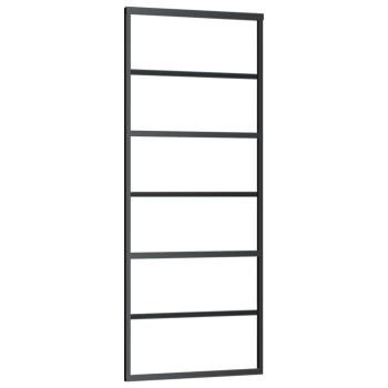 Schiebetür mit Beschlag 76x205 cm ESG-Glas & Aluminium