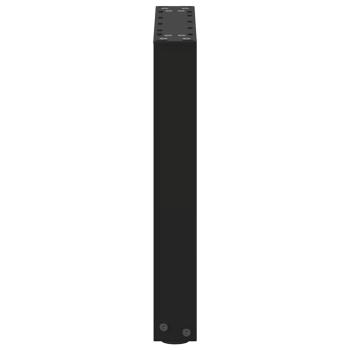 Couchtischbeine U-Form 2 Stk. Schwarz 38x(42-43) cm Stahl
