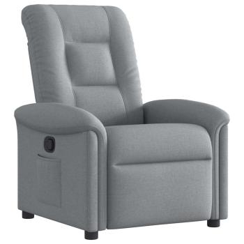 Relaxsessel Hellgrau Stoff