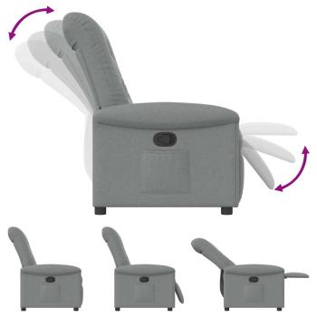 Relaxsessel Hellgrau Stoff