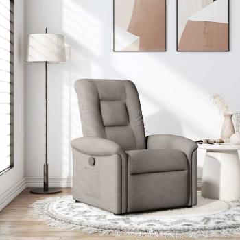 ARDEBO.de - Relaxsessel Taupe Stoff