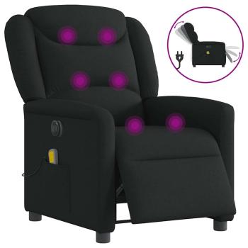 ARDEBO.de - Massagesessel Elektrisch Schwarz Stoff