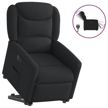 ARDEBO.de - Relaxsessel mit Aufstehhilfe Elektrisch Schwarz Stoff