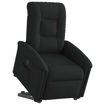 ARDEBO.de - Relaxsessel mit Aufstehhilfe Schwarz Stoff