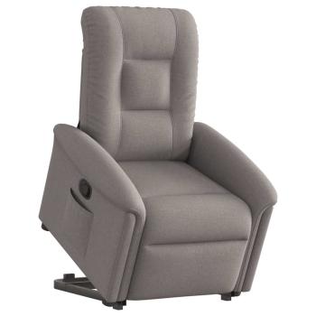 ARDEBO.de - Relaxsessel mit Aufstehhilfe Taupe Stoff