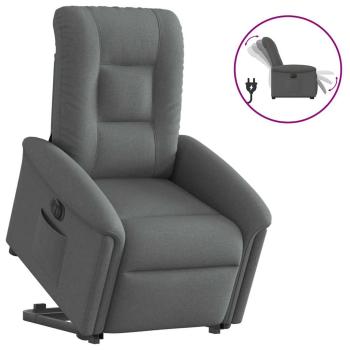 ARDEBO.de - Relaxsessel mit Aufstehhilfe Elektrisch Dunkelgrau Stoff