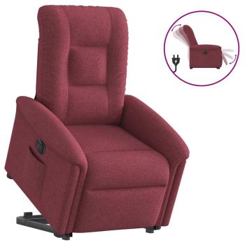 ARDEBO.de - Relaxsessel mit Aufstehhilfe Elektrisch Weinrot Stoff