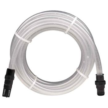 ARDEBO.de - Saugschlauch mit PVC-Anschlüssen Transparent 1" 10 m PVC
