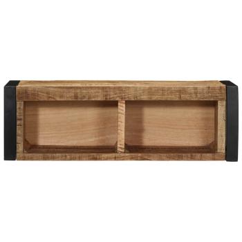 TV-Schrank 80x30x25 cm Raues Massivholz Mango