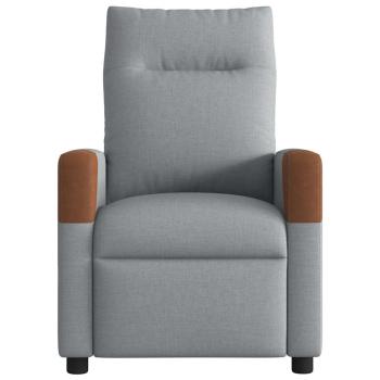 Massagesessel Hellgrau Stoff