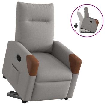 ARDEBO.de - Relaxsessel mit Aufstehhilfe Taupe Stoff