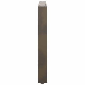 Esstisch Beine V-Form 3 Stück Naturstahl 90x(72-73,3) cm Stahl
