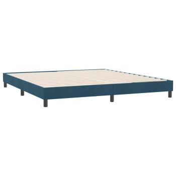 Boxspringbett ohne Matratze Dunkelblau 180x210 cm Samt