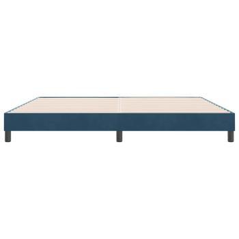 Boxspringbett ohne Matratze Dunkelblau 180x210 cm Samt
