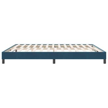 Boxspringbett ohne Matratze Dunkelblau 180x210 cm Samt