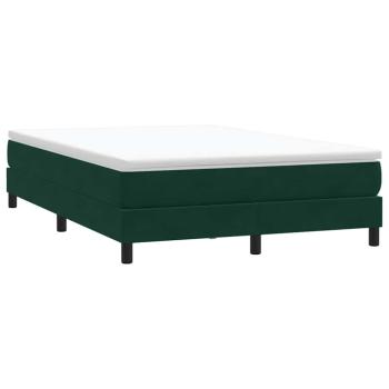 ARDEBO.de - Boxspringbett ohne Matratze Dunkelgrün 160x210 cm Samt