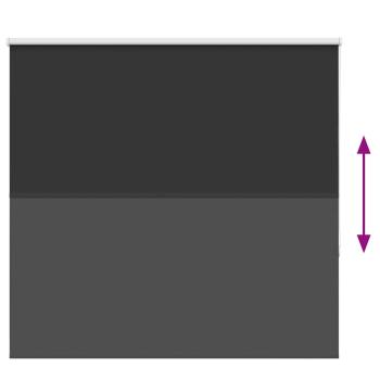 Verdunkelungsrollo Schwarz 165x175 cm Stoffbreite 161,6 cm