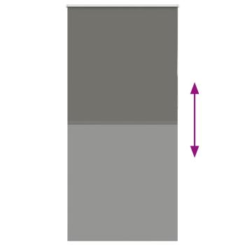 Verdunkelungsrollo Grau 95x230 cm Stoffbreite 90,7 cm Polyester